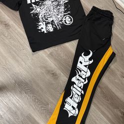 Small Hellstar Stamped Jogging Suit 