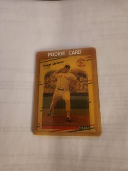 Roger Clemens 88 Fleer MLB card