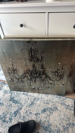 Canvas Art with Rhinestones