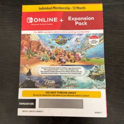 Nintendo Switch Online + Expansion Pack 1 Year Individual Membership Code
