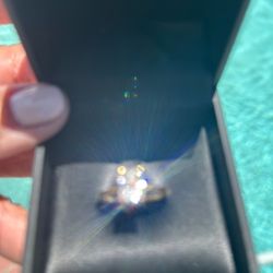 2.2 Carat Radiant cut Lab grown diamond ring 