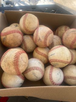 Box of baseballs (18)