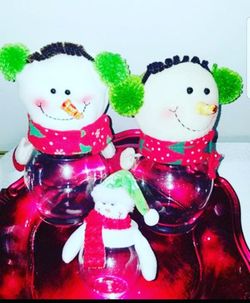 Brand new plastic Christmas jars for candies/chocolates....2 big & 1 small) $10 for a set