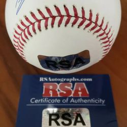 Tyler Chatwood Autographed ROMLB Baseball - RSA COA.