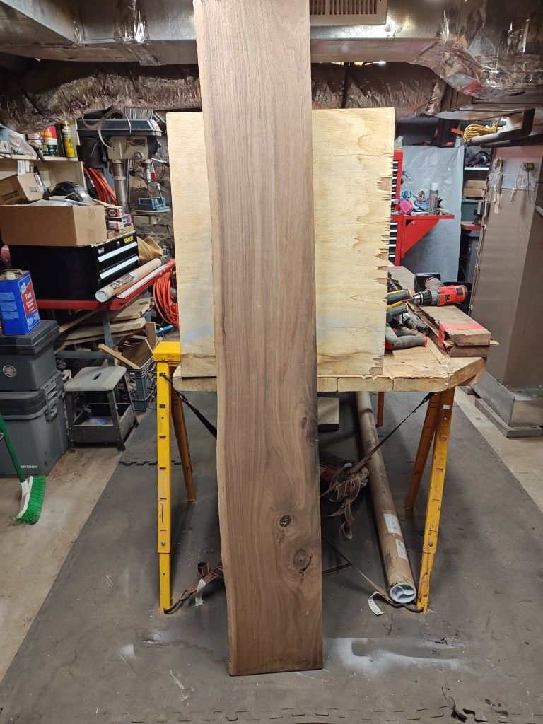 Black Walnut Plank, Dried And Planed