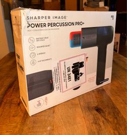 Sharper Image Power Percussion Pro+ Hot and Cold Massager New In Box