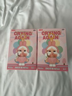 Pop Mart Cry Baby Crying Again Blind Box Plush x2