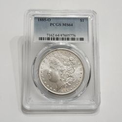 1885-O  Silver Morgan Dollar PCGS MS 64