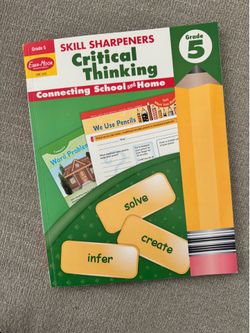 Evan-Moor Grade 5 Critical Thinking Workbook – Brand New – $8