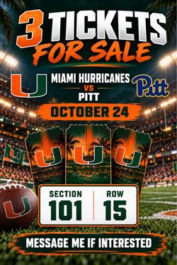 Miami Hurricanes vs Pitt