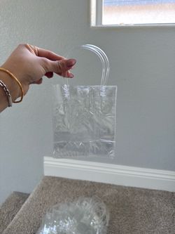 Plastic transparent gift bag