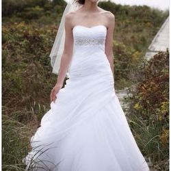 David Bridal V3448 Size 4 Wedding Dress