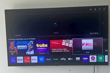 55 in. LG OLED  55c1PUB TV with wall mount