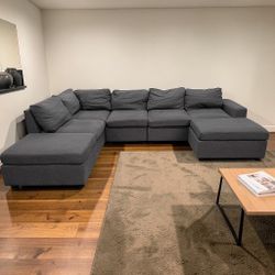 Dark Grey Modular Sectional 