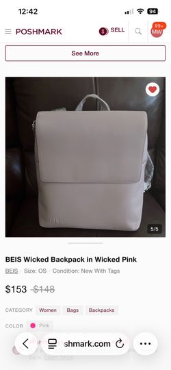Beis pink backpack