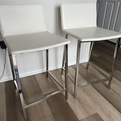White Barstools 