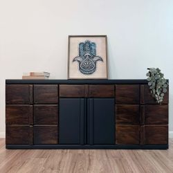 Professional Restored Dresser / Credenza
 72”L x 16.5”W x 31.5”H