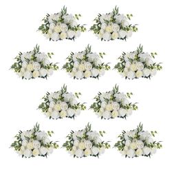 White Artificial Flower Ball 