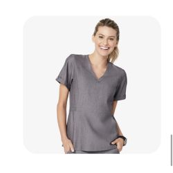 Womens Figs Scrubs Top Flores