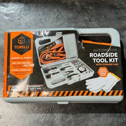 Torelli Tools Automotive Roadside Tool Kit W/ Storage Case New  30 Pieces & Case