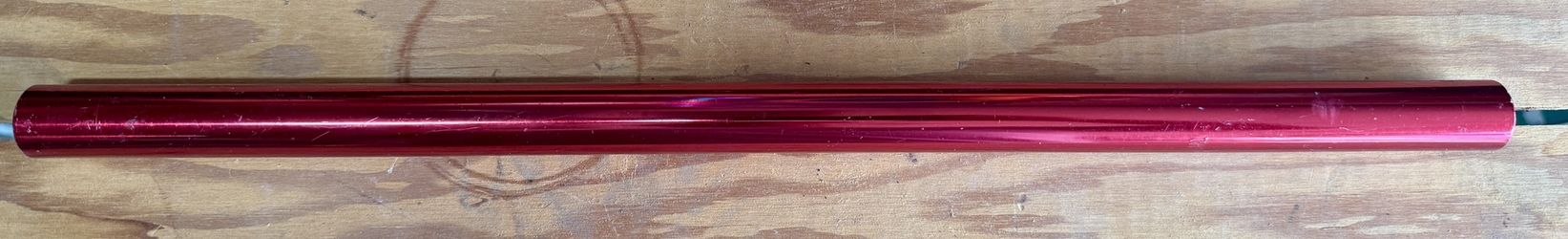 7/8” 22.5mm Red Anodized Alloy Seat Post 17 3/4” 