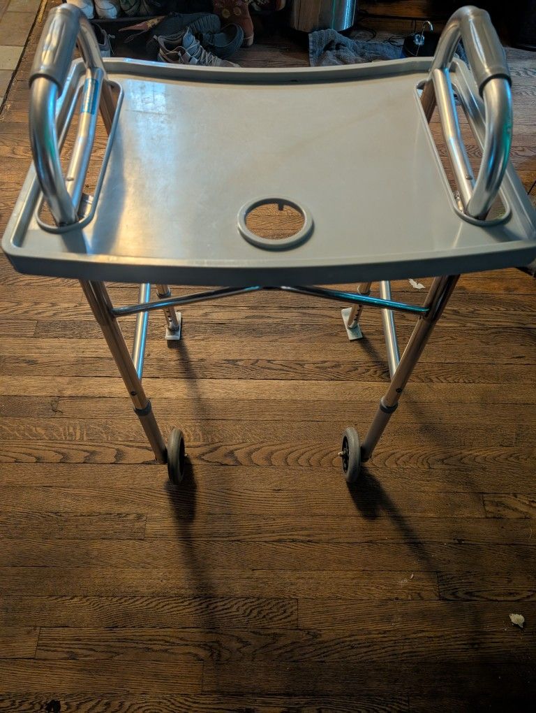 Walker With Eating Tray