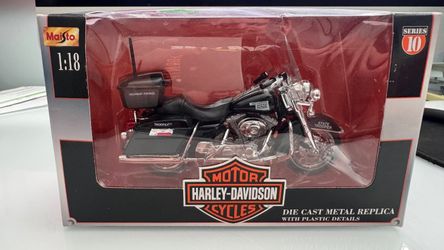 Vintage Maisto Harley Davidson Motorcycle 1:18 Series 10 Oklahoma Highway Patrol