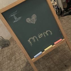 White and chalkboard