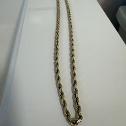4mm Gold Dc Rope Chain 