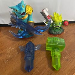 Skylanders Trap Team Lot Starter - Food Fight & Snap Shot 2 Traps Life Water