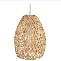Globe Bohemian Chic Natural Twine / Matte White Pendant Light 