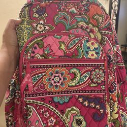 New with Tags-Vera Bradley Floral Backpack