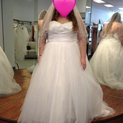 NEW Alfred Angelo Cinderella Dress 205 Plus Size Wedding Dress