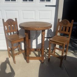 Bar Table And Two Chairs