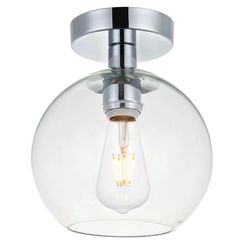 Clear Globe Ceiling Light Fixture