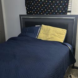 Queen bed frame with led lights