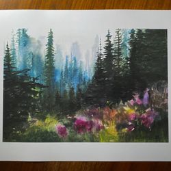PNW Watercolor Prints By West Seattle Artist. $40 Each