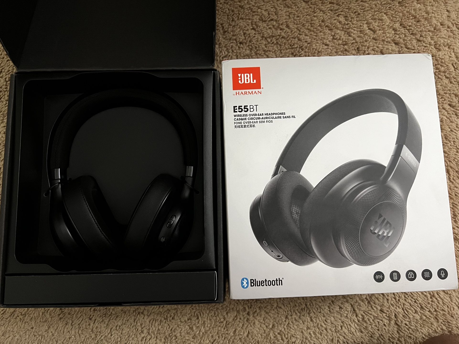 JBL E55BT Wireless Over-Ear Headphones