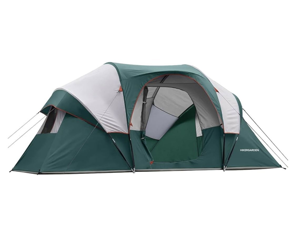 HIKERGARDEN 10 Person Camping Tent 14'x11'x74in(H)