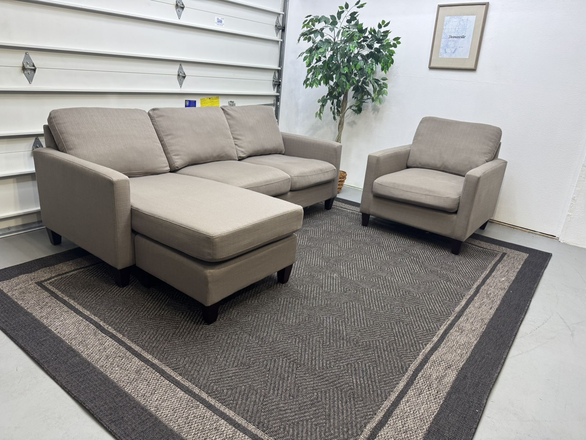 World Market Sectional & Armchair