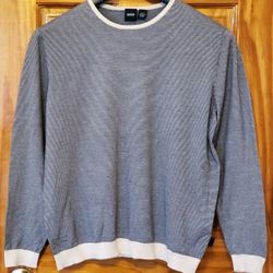 Hugo Boss Men's Pullover Sweater Sweatshirt Shirt Top XL Long Sleeves Round Neckline RN # 73616 CA # 23115