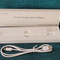 New In Box For iPad Active Capacitive Stylus 1.5mm Super Fine/3 Replacement Nibs. Enhance your digital writing and drawing experience with this high-q