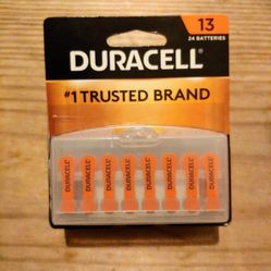 New Duracell 24 pk hearing aid batteries
