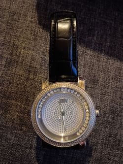 JBW Hendrix Men's Silver Diamond Stainless Steel 50mm Watch