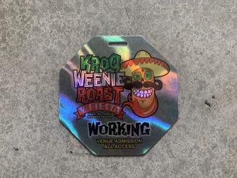KROQ - Weenie Roast - working pass - 2017