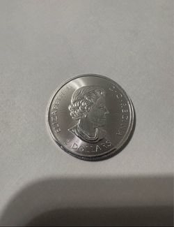 Canadian Silver Coin Elizabeth II 5 Dollars
