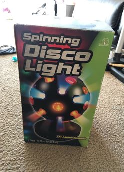 Spinning disco light