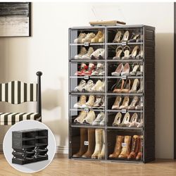 Black Shoe Rack Organizer