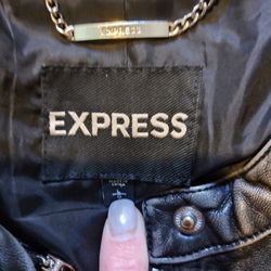 Express Leather Coat