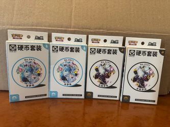4 Pokémon Terastal Gathering Eeveelution Coin Sets – Sealed